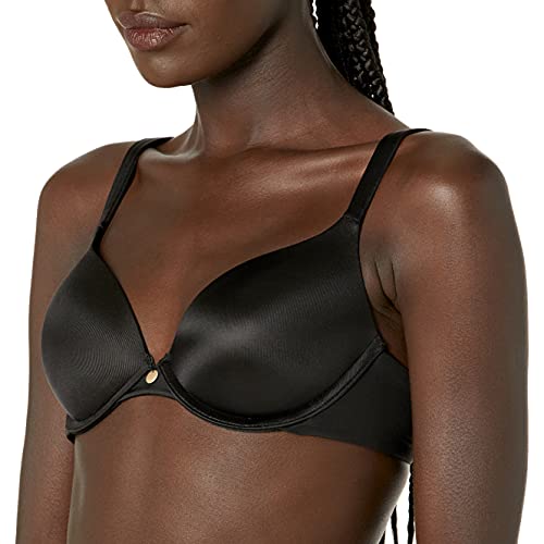 Photo 1 of Amazon Brand - Mae Women's Contour Plunge Microfiber Underwire Bra, -black, 34C