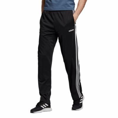 Photo 1 of Adidas Men's Standard Essentials 3-Stripes Regular Pant Tricot Open, Black/White, XLT