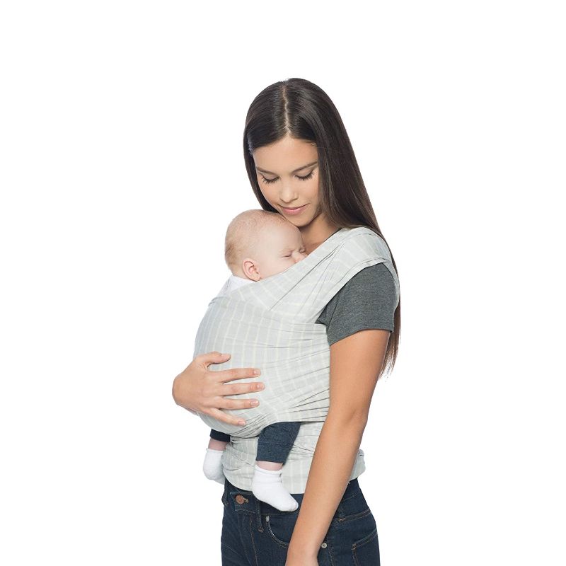 Photo 1 of Ergobaby Aura Baby Carrier Wrap for Newborn to Toddler (8-25 Pounds), Grey Stripes