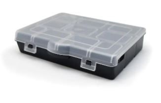 Photo 1 of 10-Compartment Plastic Small Parts Organizer