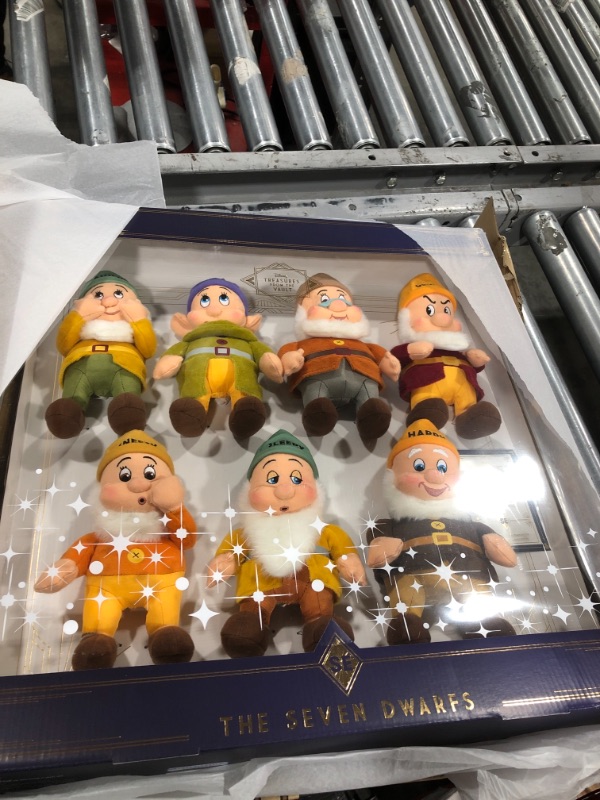 Photo 2 of Disney Treasures from The Vault, Limited Edition The Seven Dwarfs Plush Set, Amazon Exclusive
