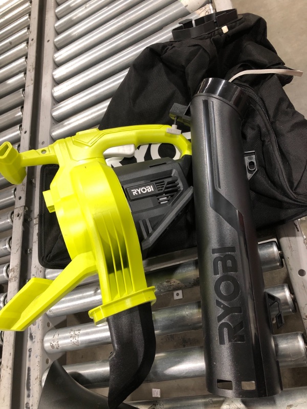 Photo 3 of RYOBI 40-Volt Lithium-Ion Cordless Battery Leaf Vacuum/Mulcher (Tool Only)