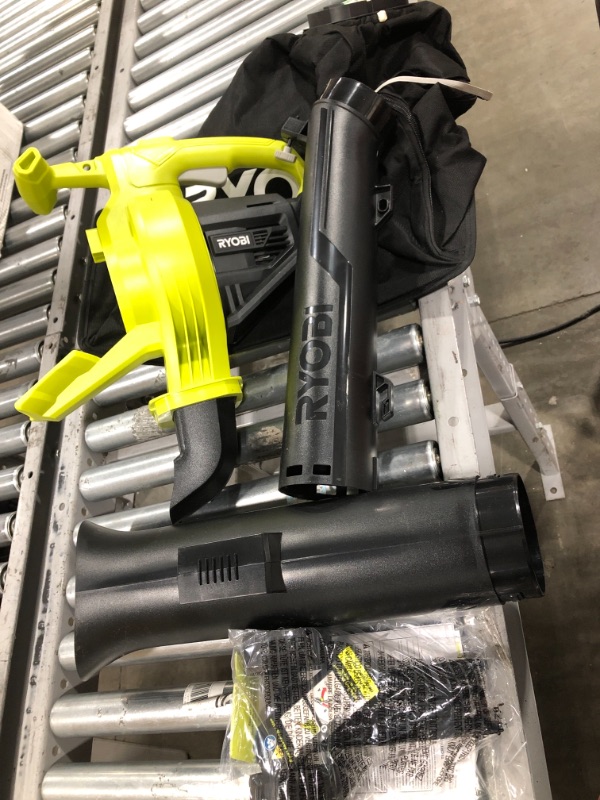 Photo 2 of RYOBI 40-Volt Lithium-Ion Cordless Battery Leaf Vacuum/Mulcher (Tool Only)