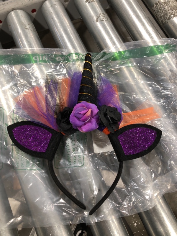 Photo 1 of Unicorn headband black purple 