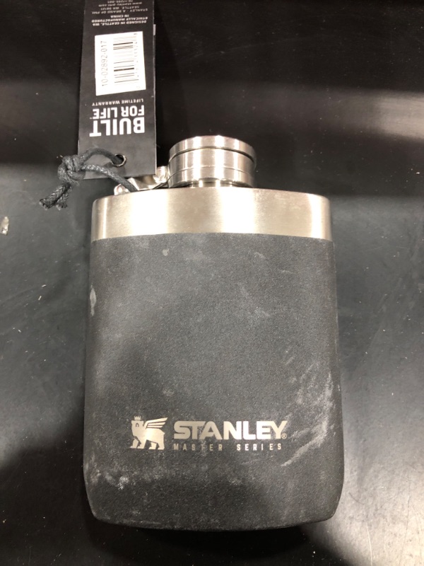 Photo 2 of Stanley Master Flask 8oz with Never-Lose Cap, Wide Mouth Stainless Steel Hip Flask for Easy Filling & Pouring, Insulated BPA-Free Leak-Proof Flask
