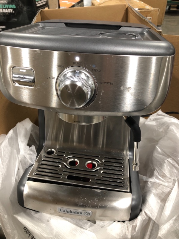 Photo 2 of Calphalon BVCLECMP1 Temp iQ Espresso Machine with Steam Wand, Stainless