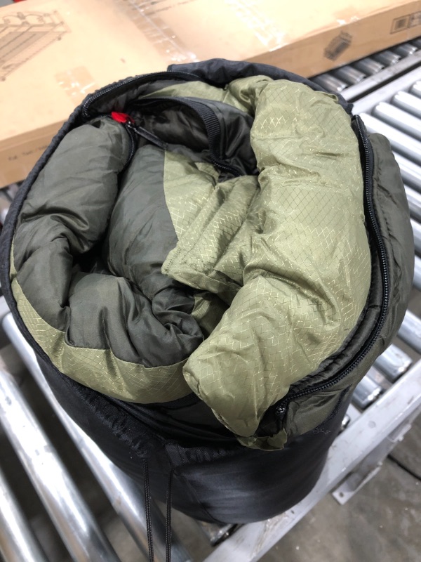 Photo 3 of Coleman North Rim Extreme Weather Adult Mummy Sleeping Bag, Olive