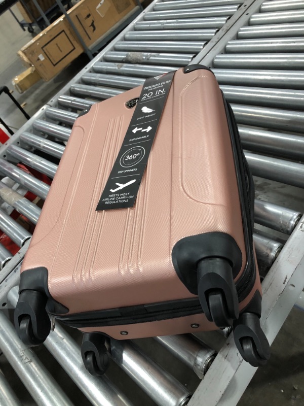 Photo 3 of Travelers Club 3-Pc. Luggage Set Rose Gold