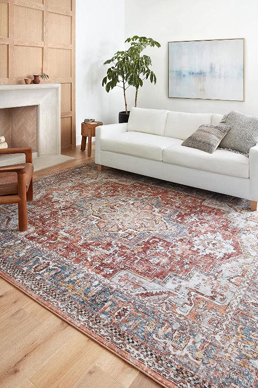 Photo 1 of Loloi II Cassandra Collection CSN-01 Rust / Multi, 5'-3" x 7'-9" Area Rug
