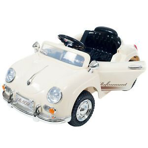 Photo 1 of Ride On Toy Car, Battery Powered Classic Sports Car With Remote cream
