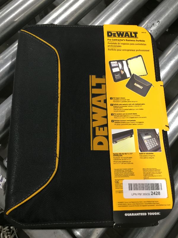 Photo 2 of  DEWALT Pro Contractor's Business Portfolio Black
