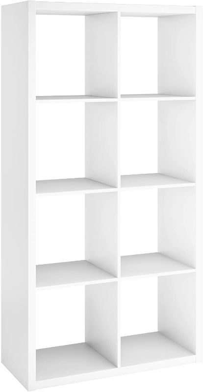 Photo 1 of ClosetMaid 4583 Decorative Open Back 8-Cube Storage Organizer, White
