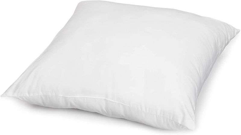 Photo 1 of Amazon Basics White Hypoallergenic Decorative Throw Pillow Insert 24IN X 24IN 