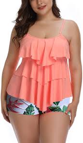 Photo 1 of B2prity Women Tankini Set Plus Size Swimwear size 5XL