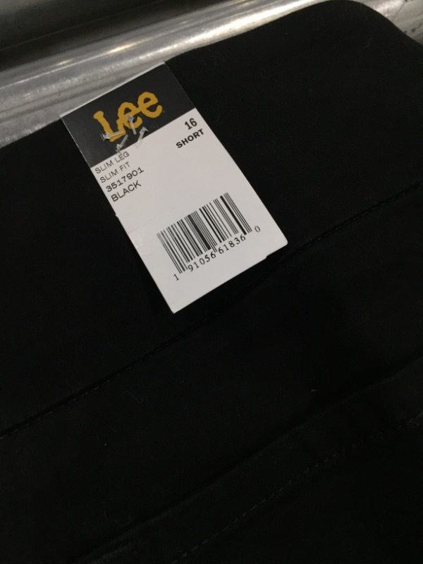 Photo 3 of Lee Women's Sculpting Slim Fit Slim Leg Pull on Jean size 16 Short Black