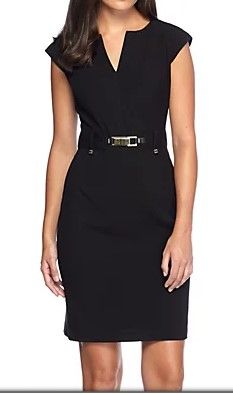 Photo 1 of Calvin Klein
Gold Buckle Sheath Dress size 20W