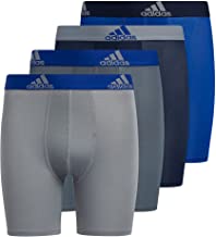 Photo 1 of adidas Kid's-Boys' Performance Long Boxer Briefs Underwear (4-Pack) SIZE S
