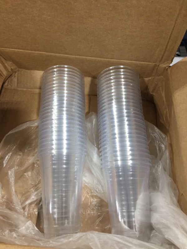 Photo 1 of 50 clear plastic cups