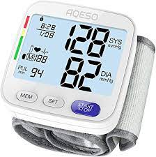 Photo 1 of Blood Pressure Monitor Wrist Cuff - Accurate Automatic Digital BP Cuff Machine for Home Use, XL Wrist 5.3" - 8.5", Large LCD w/ Backlit, 2x199 Memory, Irregular Heartbeat Pulse Detector, White

