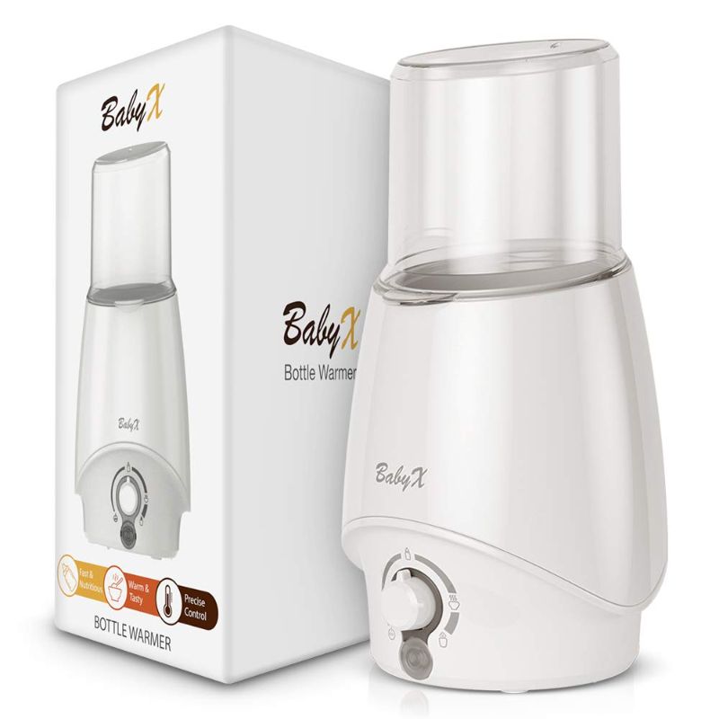 Photo 1 of BabyX Fast Bottle Warmer For Breastmilk, Infant Formula, Baby Food Heater Quickly Warm and Sterilizer, Sanitize Pacifiers and Fits Most Bottle Size [Built-in Smart Temp. Controller]
