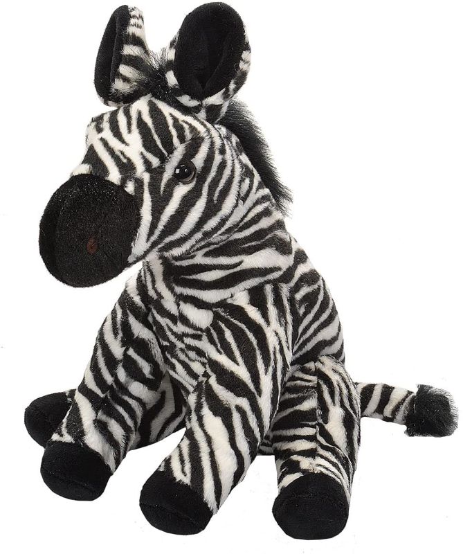 Photo 1 of Wild Republic Zebra Plush, Stuffed Animal, Plush Toy, Gifts for Kids, Cuddlekins 12 Inches, Multicolor
