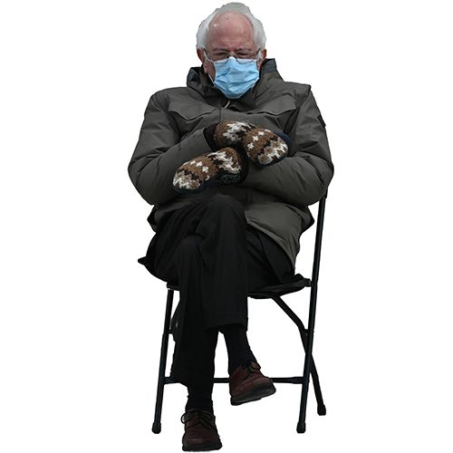 Photo 1 of Bernie Sanders Mitten Cardboard Cutout 55"