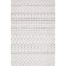 Photo 1 of Blythe Modern Moroccan Trellis Gray 3 ft. x 5 ft. Area Rug