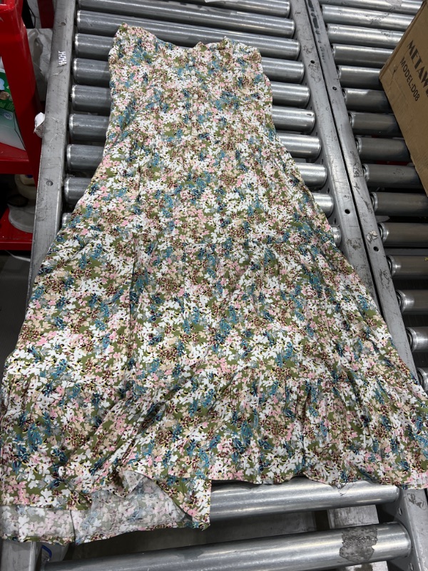 Photo 1 of Women's floral green dress Size-M