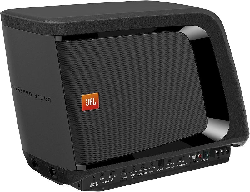 Photo 1 of JBL Basspro Micro - Dockable powered subwoofer system, Black
