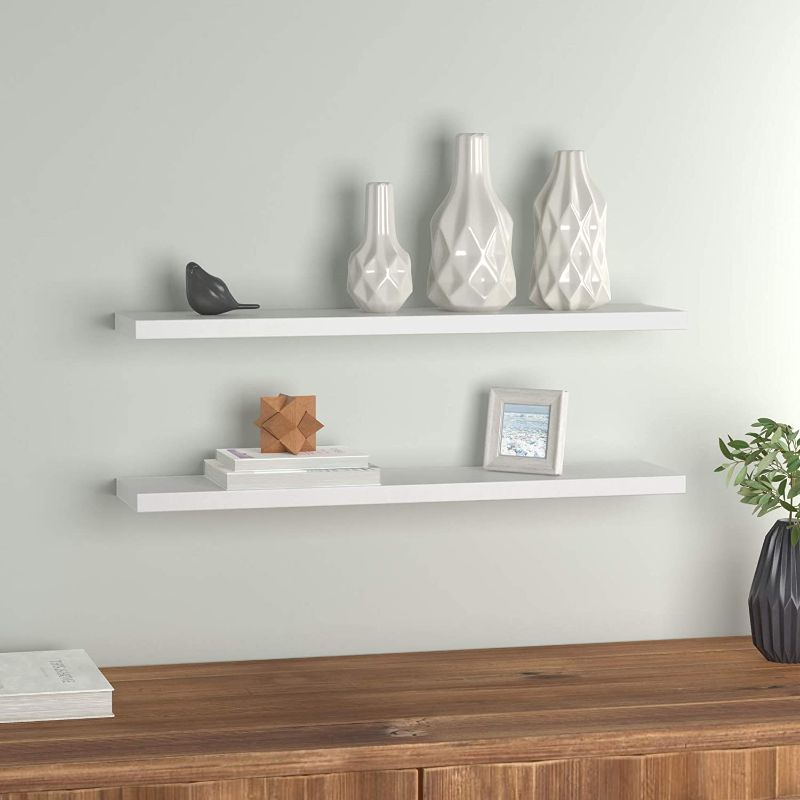 Photo 1 of 2 PACK FLOATING SHELVES 23 1/2 W x 9 1/2 L 1 1/2 H