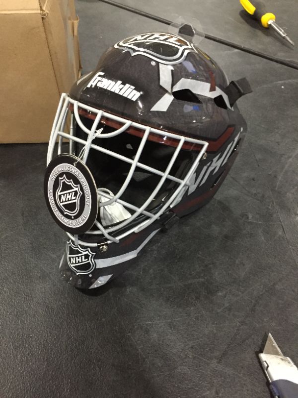 Photo 2 of Franklin Sports Youth Hockey Goalie Masks -Street Hockey Goalie Mask for Kids - GFM1500 - Perfect for Street and Indoor Hockey - NHL
