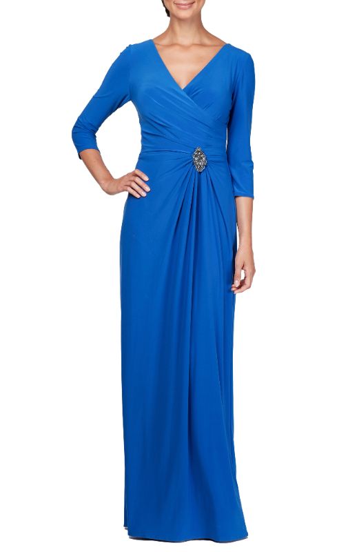 Photo 1 of Alex Evenings Petite Embellished Faux-Wrap Gown
SIZE 6P