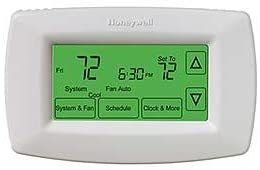 Photo 1 of Honeywell Home 7-Day Programmable Touchscreen Thermostat, Small, 1-Pack,White