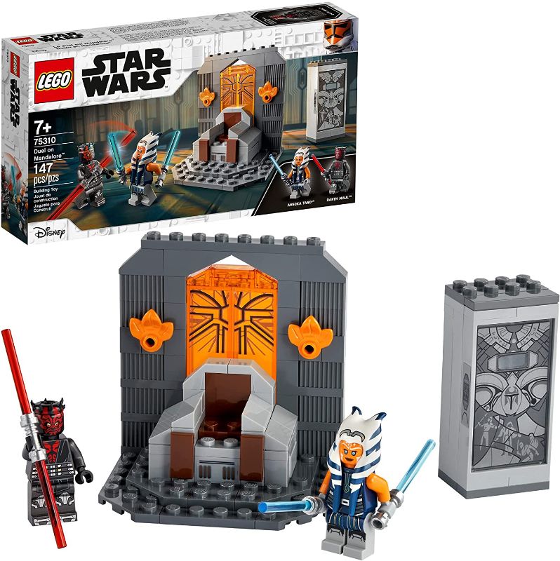 Photo 1 of LEGO Star Wars: The Clone Wars Duel on Mandalore 75310 Awesome Toy Building Kit Featuring Ahsoka Tano and Darth Maul; New 2021 (147 Pieces)