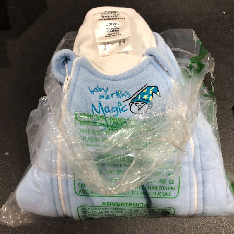 Photo 2 of Baby Merlin's Microfleece Magic Sleepsuit large 6-9 months 18-21 lbs