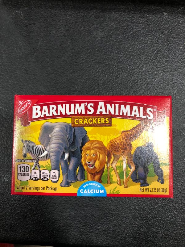 Photo 2 of Barnum's Original Animal Crackers, 12 - 2.13 oz Boxes best BY: 02/12/2022