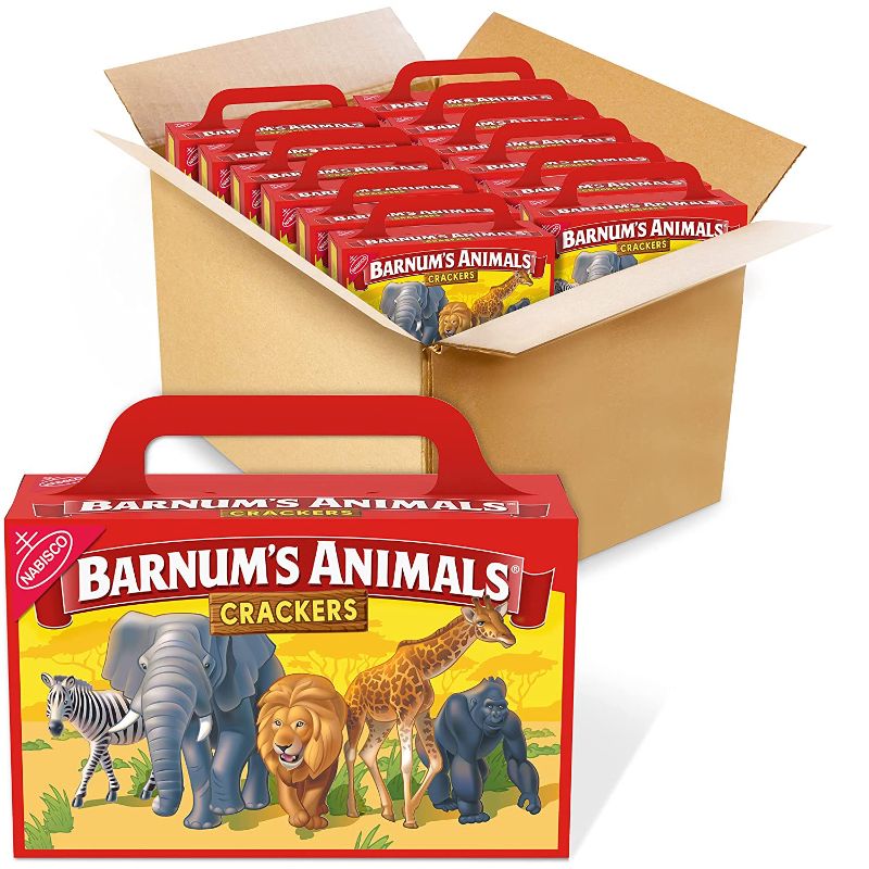 Photo 1 of Barnum's Original Animal Crackers, 12 - 2.13 oz Boxes best BY: 02/12/2022