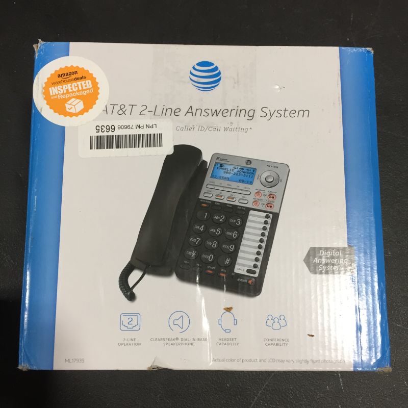 Photo 3 of AT&T ML17929 ML17929 Two-Line Corded Speakerphone