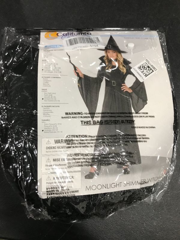 Photo 2 of Girl's Moonlight Shimmer Witch Costume size; LARGE (10-12)