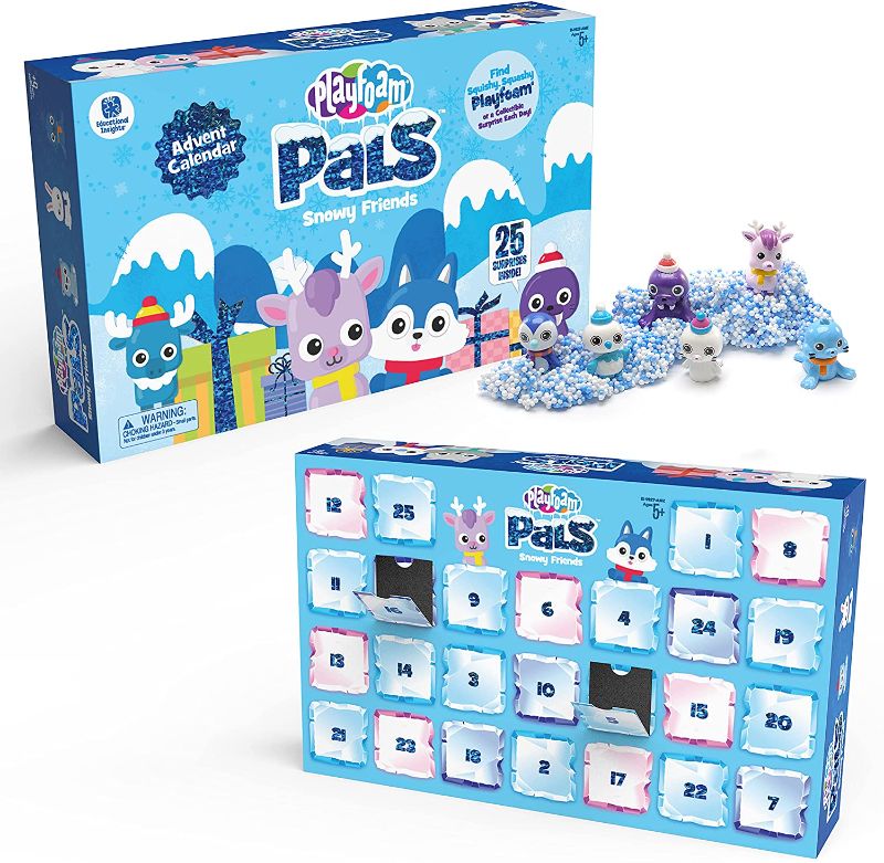 Photo 1 of Educational Insights Playfoam Pals Snowy Friends 25-Day Advent Calendar, Fidget, Sensory Toy, Gift for Boys & Girls, Ages 3+, Amazon Exclusive ( missing 6 toys)