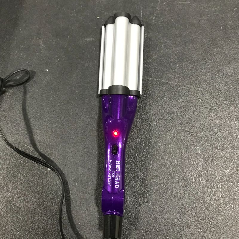 Photo 2 of Bed Head Wave Artist Ceramic Deep Hair Waver for Beachy Waves, Purple