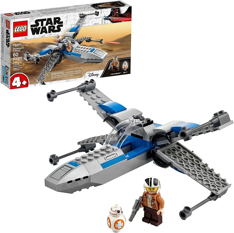 Photo 1 of LEGO Star Wars Resistance X-Wing 75297 Building Kit; Awesome Starfighter Building Toy for Kids Aged 4 and Up, Featuring Poe Dameron and BB-8; New 2021 (60 Pieces) BOX IS FACTORY SEALED