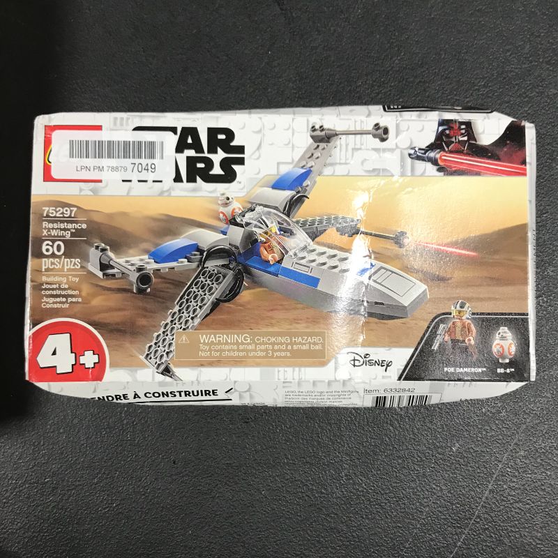 Photo 2 of LEGO Star Wars Resistance X-Wing 75297 Building Kit; Awesome Starfighter Building Toy for Kids Aged 4 and Up, Featuring Poe Dameron and BB-8; New 2021 (60 Pieces) BOX IS FACTORY SEALED