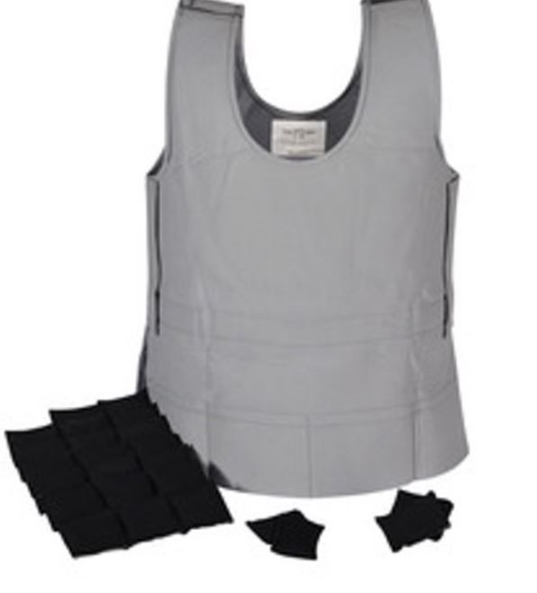 Photo 1 of Integrations 8 Pound Weighted Soft Vest, Extra Large, grey size: XL