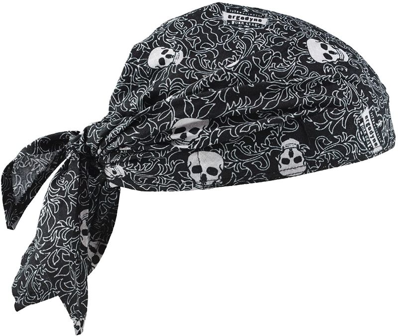 Photo 1 of Ergodyne - 12589 Chill-Its 6710CT Evaporative Cooling Dew Rag, Skulls