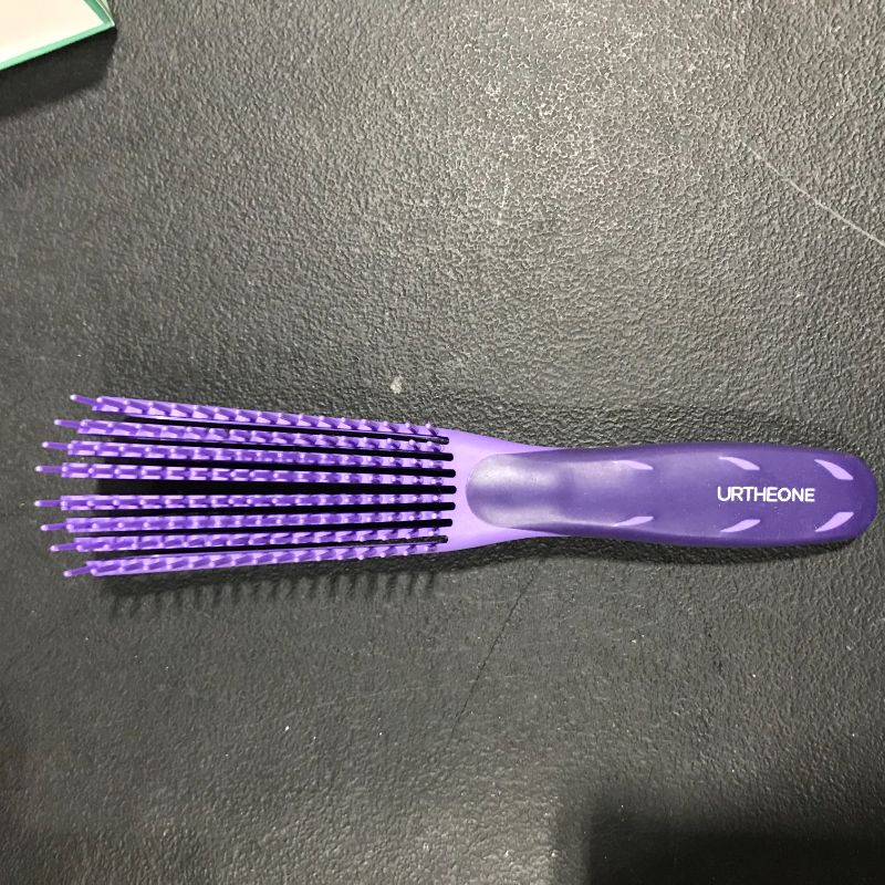 Photo 2 of Detangling Hair Brush, Detangling brush for Adults and Kids, for Kinky Curly Coily and Wavy Hair, For Wet and Dry Hair, Afro American Type 3a-4c, Comfortable Grip(Purple)