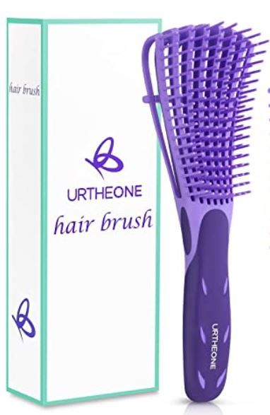 Photo 1 of Detangling Hair Brush, Detangling brush for Adults and Kids, for Kinky Curly Coily and Wavy Hair, For Wet and Dry Hair, Afro American Type 3a-4c, Comfortable Grip(Purple)