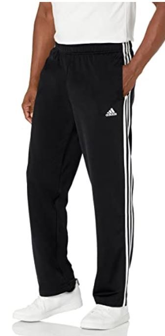 Photo 1 of adidas Men's Essentials Warm-Up Open Hem 3-Stripes Tracksuit Bottoms SIZE : XLT