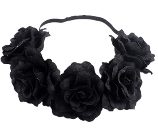Photo 1 of  Rose Flower Crown Wedding Festival Headband Hair Garland Wedding Headpiece