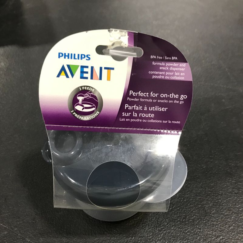 Photo 2 of Philips Avent Powder Formula Dispenser and Snack Cup, Grey, SCF135/18